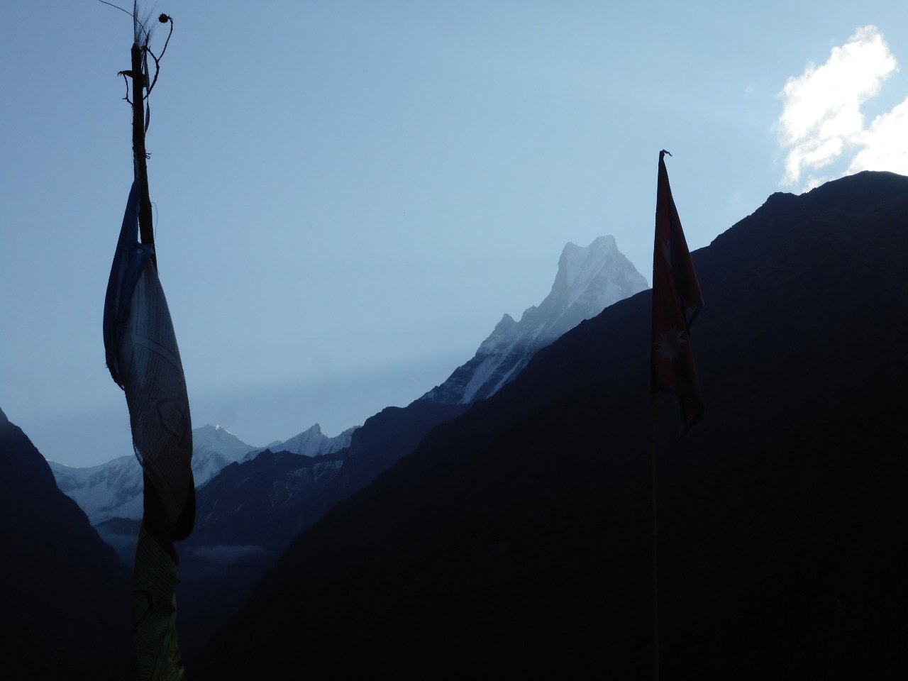 Fishtail mountain view